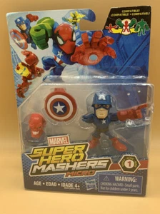 Hasbro Marvel Super Hero Mashers Micro Captain America 2015 - Picture 1 of 4
