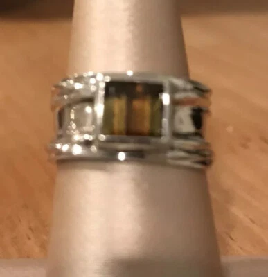 Anillo Andaluza Amy Hudon Oro Blanco Sólido 14k Único en su Clase 7g-1.98ct-talla 6 Foto 1 de 4