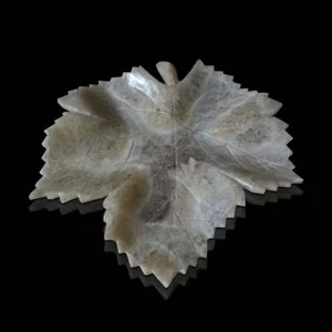 Centerpiece Sculpture Leaf Onyx Design D.40cm - Picture 1 of 7