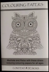 8 Adult Animal Colouring Papers - Bild 1 von 2