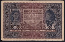POLAND ----- 5000  MAREK  1920 ------ VG/F ----