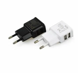 Duales Wandladegerät USB-Ladegerät für iPhone Samsung Huawei LG Nokia HTC Dual - Bild 1 von 12