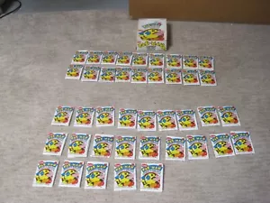 1980 Fleer Pac Man Cards Stickers Box OPENED 41 Wax Packs - 18 Complete - 23 Not - Picture 1 of 9