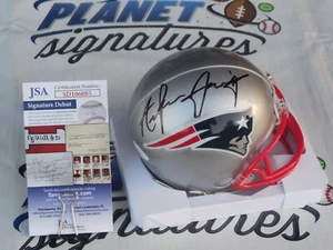 Anfernee Jennings signed New England Patriots mini helmet JSA COA Alabama Tide - Picture 1 of 2
