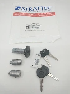 GM/CHEVROLET OEM IGNITION SWITCH LOCK CYLINDER + 2 DOOR LOCK CYLINDER + KEYS - Picture 1 of 11