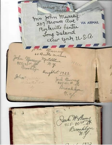 Brooklyn, NY - John W Murray (1913 o 14) 455 80th St o Rockville Center Paper  - Foto 1 di 5