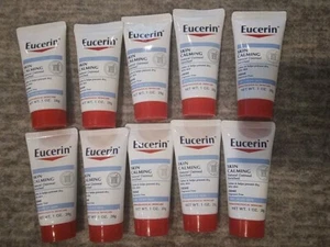 10 Pack Eucerin Skin Calming Daily Moisturizing Creme Travel Size 1oz Dry Skin - Picture 1 of 6