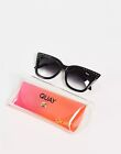 NEW Quay x Saweetie Collab Harper Studded Sunglasses in Black/Fade Coachella