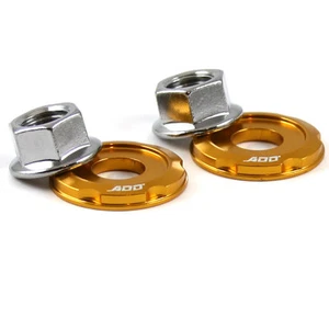 Strut Towe Brace Bar ARM nut Washer bolt Chrome Nuts 14mm Nut GOLD - Picture 1 of 10