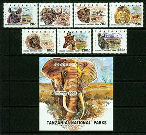 TANZANIA  1   - 1993  – NATIONAL PARKS  – VF  **  - Picture 1 of 1