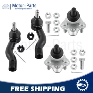 Front Lower Ball Joints Outer Tie Rod Ends for 2001 2002 2003-2005 Toyota Rav4 - Picture 1 of 8