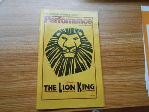 DISNEY'S THE LION KING 2002 THE PRINCE OF WALES THEATRE PERFORMANCE w/ 2 TICKETS - Picture 1 of 9
