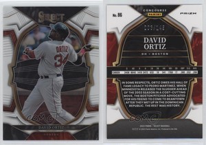 2023 Panini Select Concourse White Prizm /149 David Ortiz #86 HOF