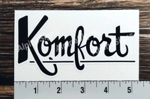 Vintage Komfort 1970s Trailer RV sticker decal - Picture 1 of 1