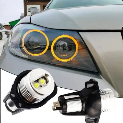 Car Headlight LED Angel Eye Ring Marker Side Light Bulbs for BMW E90 E91 2005-08 - Image 1 of 4