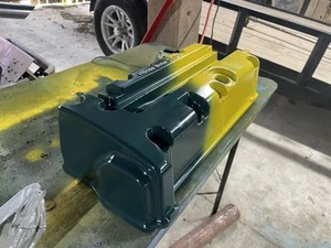 Honda K SERIES K24 K20 type r civic rsx valve Cover! Painted Yellow And Green!!! - Picture 1 of 5