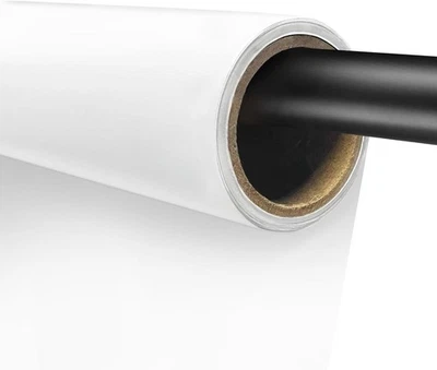 Cenários de papel branco Emart para sessão de fotos, 4,4x16 pés (1,35x5m), Ártico  - Imagem 1 de 4