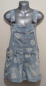 Pantalones cortos con tirantes No Boundaries estampado floral margarita talla 7/9 mediano - Imagen 1 de 21