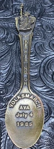 Vintage Statue Of Liberty Spoon Medal Award Kettering, Oh Volksmarch AVA 1985 - Picture 1 of 7
