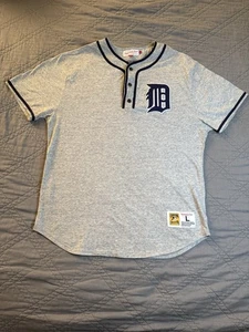 Mitchell & Ness Cooperstown Collection Detroit Tigers Cotton Baseball Jersey L - Picture 1 of 14