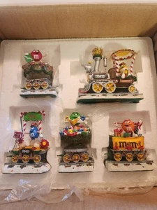 Danbury Mint the M&M’s Merry Metro Train 5-teiliges Set Sammlerstück Weihnachten - Bild 1 von 8