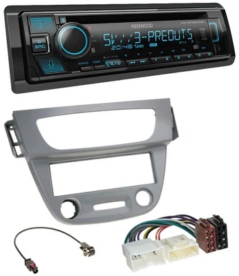 Kenwood Bluetooth USB CD MP3 DAB Autoradio für Renault Megane 3 (12-14) - grau - Bild 1 von 4
