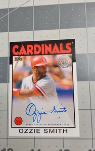 2021 Topps Baseball #86AOS Ozzie Smith 1986 Autograph 35th Anniversary - Bild 1 von 2