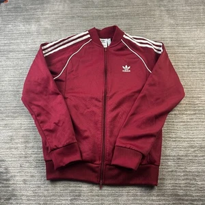 Chaqueta Adidas Para Hombre Mediana Roja Originales Adicolor Superstar Track SST Borgoña - Imagen 1 de 8