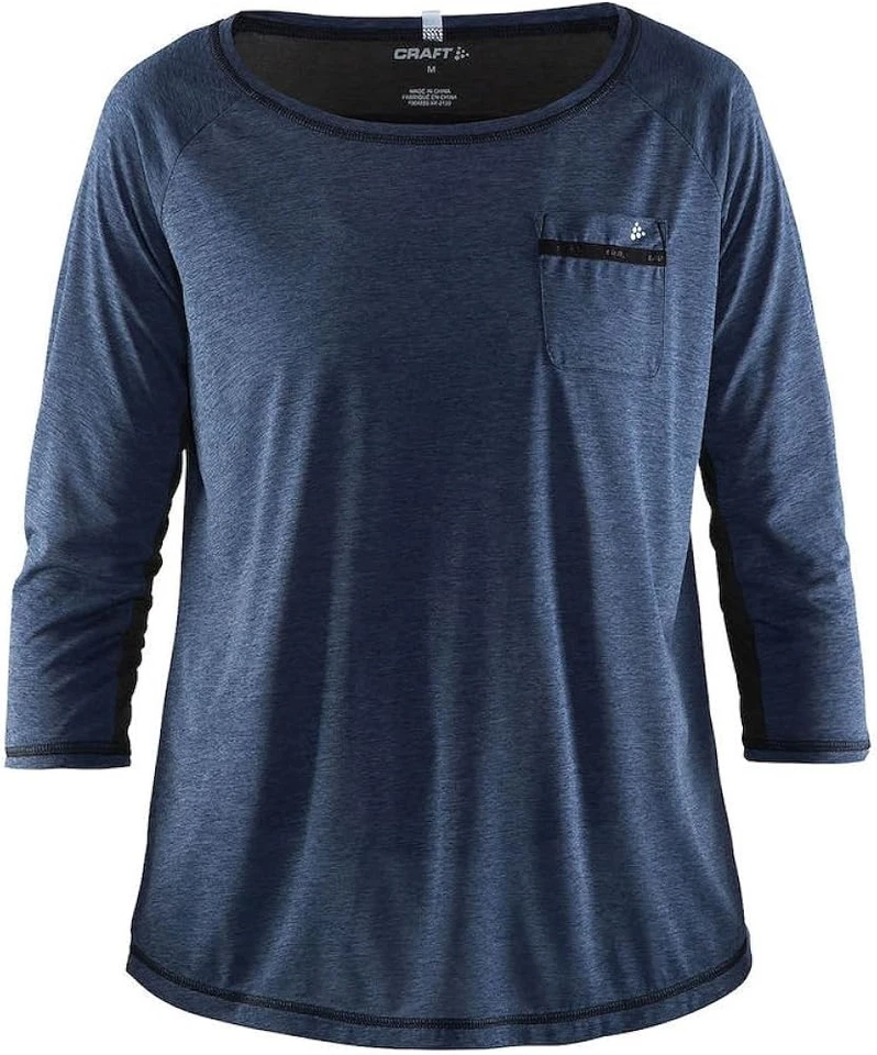 Camiseta Craft Fitness Damas, Brazo 3/4, Profundidad Chine/Noir, XS Foto 1 de 1