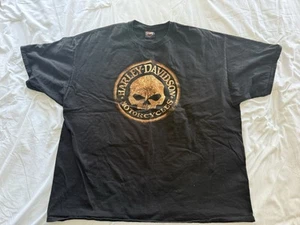 Harley Davidson El Paso Texas Skull Print Mens T-shirt Size 3XL Motorcycle Biker - Picture 1 of 4