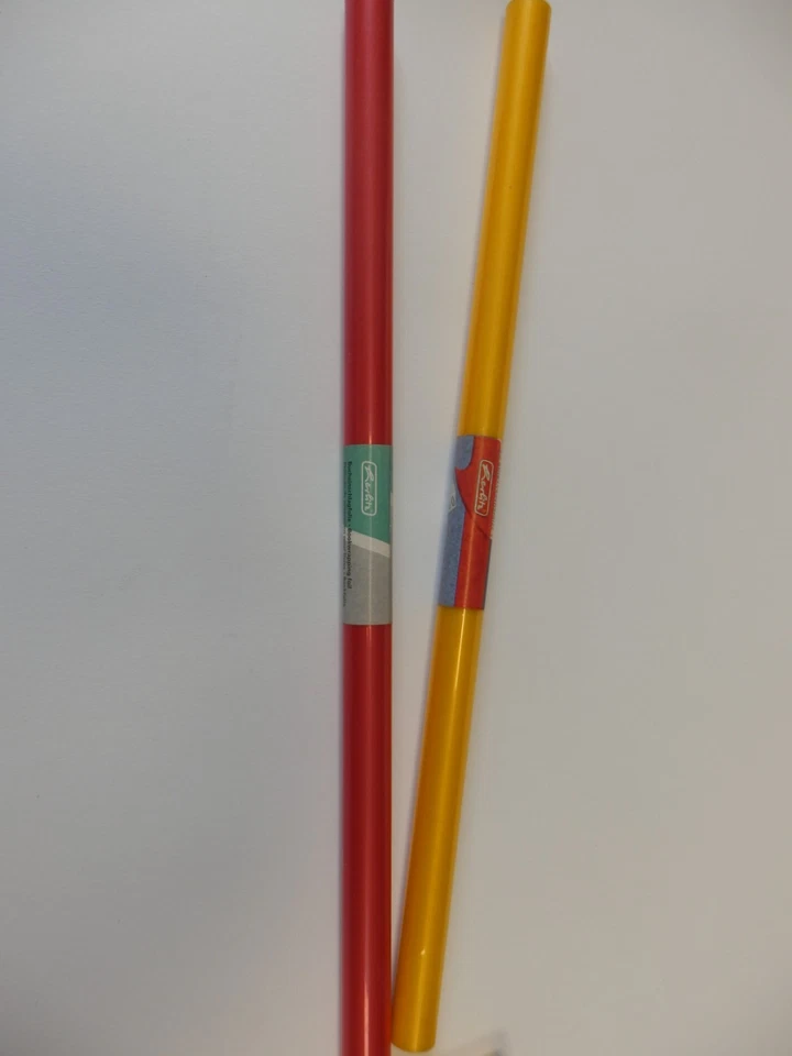 Buchschutzfolie Bucheinbandfolie 0,40 x 1,75 m gelb oder rot transparent - Bild 1 von 1