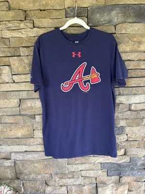 ATLANTA BRAVES UNDER ARMOUR ATL MLB Major League Baseball Small Shirt - Image 1 of 4