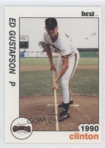 1990 Best Clinton Giants Ed Gustafson #6