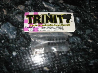Vintage RC Trinity .040 Shock Spring Steel Black (1) EV 4059 - Image 1 of 2