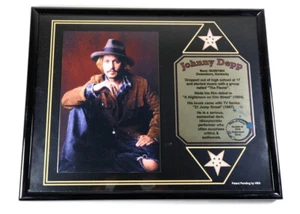 Johnny Depp Walk of Fame Picture Framed 10" x 8" Memorabilia - Picture 1 of 2