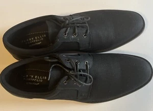 Perry Ellis Portfolio Carlos Dress Black Men's Shoes Lace Up Size 12 US Foam - Picture 1 of 5