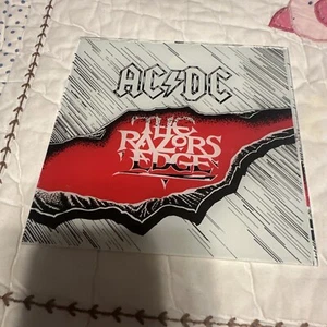 AC/DC The Razors Edge Carnival Mirror 6x6” Vintage 80’s - Picture 1 of 4