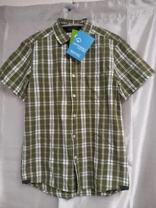 Men's Regatta Ryker Capulet Check Sustainable Cotton S/Sleeve Shirt - Size S - Picture 1 of 6