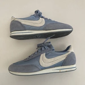 TRAX Women's Vintage 70s Sneakers Blue Suede/ Nylon Sneakers Size 6.5 - Picture 1 of 9