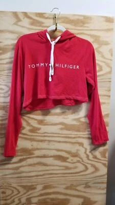 Tommy Hilfiger 连帽睡衣女式上衣小号七分领长袖 — 第 1/4 张图片