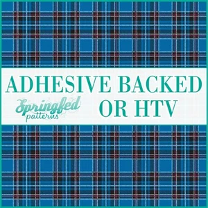 PRINZESSIN KAROMUSTER #19 selbstklebendes Vinyl oder HTV Wärmeübertragung Vinyl Tartan - Bild 1 von 2