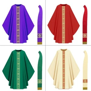 Juego Completo Casulla Gótica Sacerdote Los 4 Colores - Imagen 1 de 1