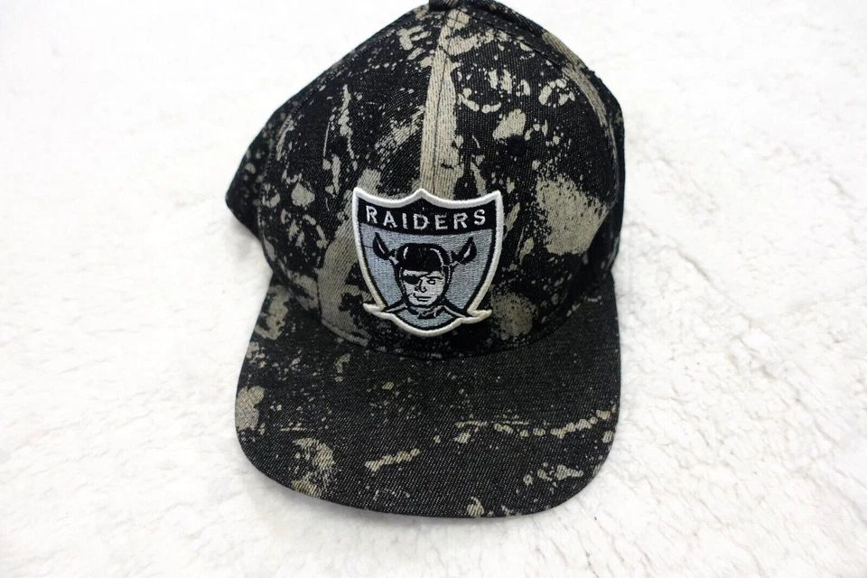 Кепка бейсболка Oakland Raiders черная серая NFL футбол Mitchell & Ness - Изображение 1 из 4