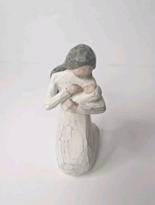 Vintage 1999 Susan Lordi Demdaco Willow Tree Nativity Mary Holding Baby Jesus  - Image 1 of 4