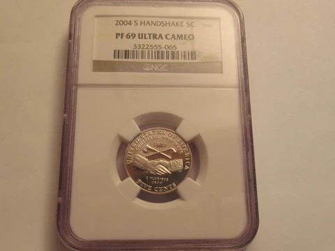 2004 S Jefferson  Proof Nickel NGC PR 69 Ultra Cameo, Peace Medal Cover