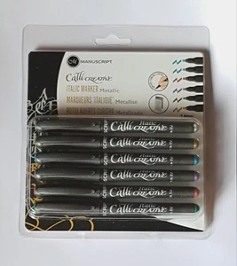 Manuscript Callicreative Markers - Assorted Metallic Colours (Pack of 6) - Picture 1 of 2
