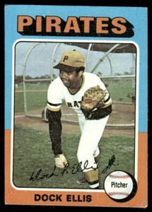 1975 Topps #385 Dock Ellis Pittsburgh Pirates - Picture 1 of 2