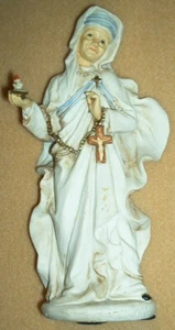 Mutter Teresa von Kalkutta - 7" Statue / Figur mit Kerze und Rosenkränzen - Bild 1 von 4