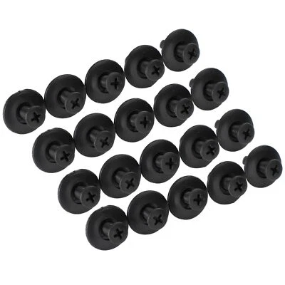 20pcs Fairing Panel Bolt Clip 8mm Plastic Screw Rivets Clips Black For Honda #3 Foto 1 de 4