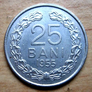 ROMANIA - 25 BANI 1955 UNC KM# 85.3 - Picture 1 of 2